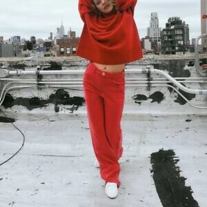 ZARA BLOGGER FAVORITE COLLECTION HIGH WAIST WIDE LEG JEANS